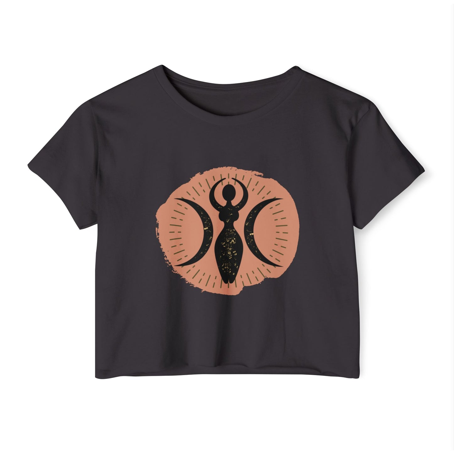 Triple Goddess Wicca Crop Top - witchy - witchy crop - Festival Crop Top - Pagan Crop Top - Witchy Crop Top