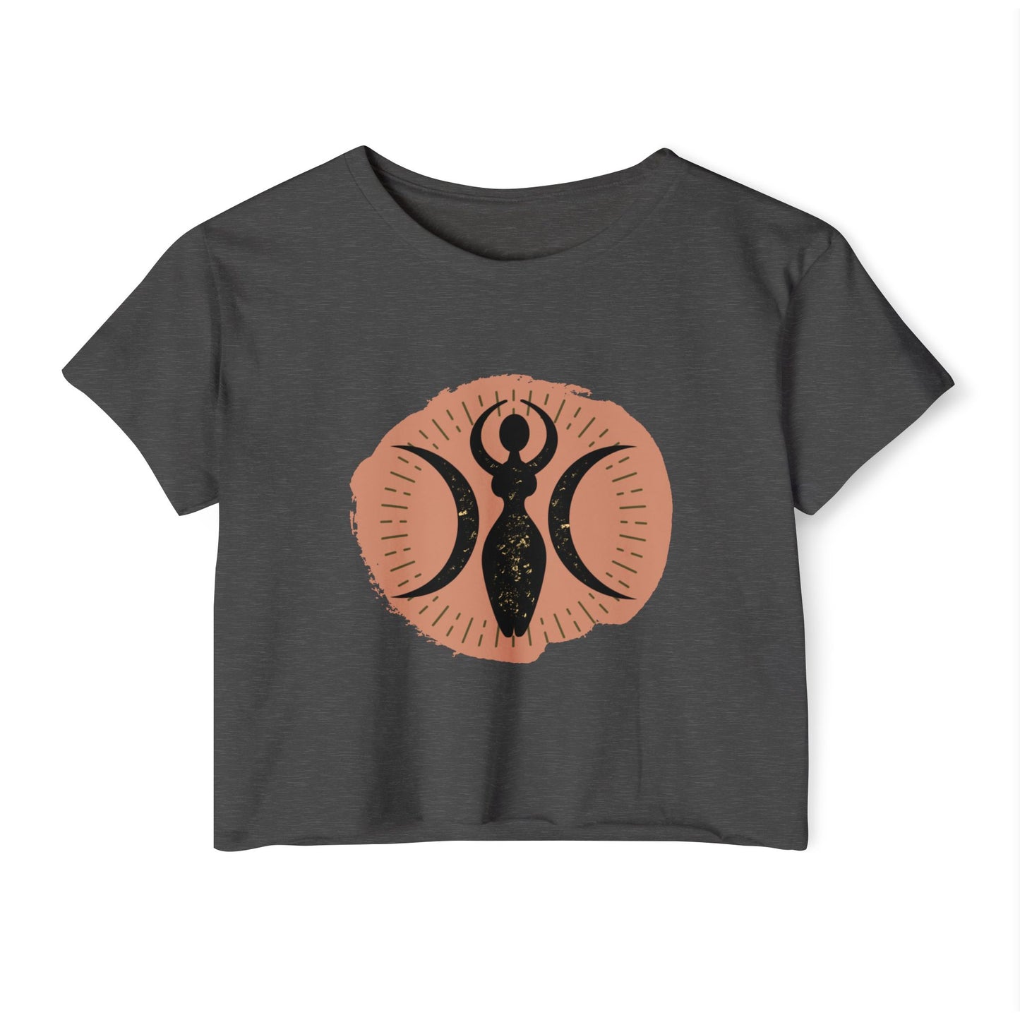 Triple Goddess Wicca Crop Top - witchy - witchy crop - Festival Crop Top - Pagan Crop Top - Witchy Crop Top