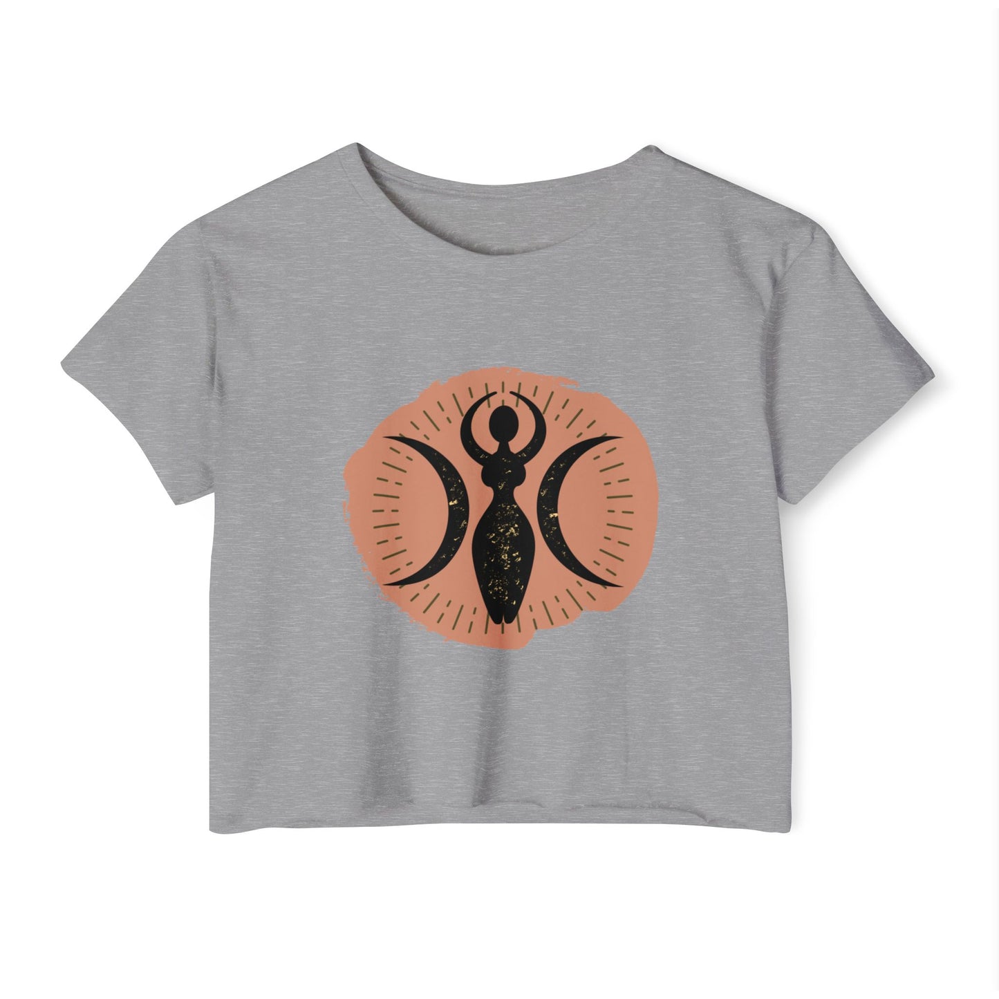 Triple Goddess Wicca Crop Top - witchy - witchy crop - Festival Crop Top - Pagan Crop Top - Witchy Crop Top