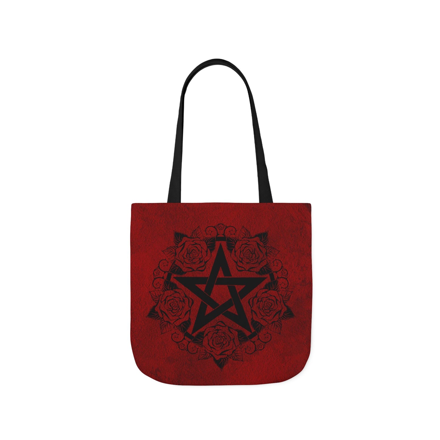Red and Black Pentagram Tote Bag - Witch Bag - Witchy Bag - Witchcraft - Wicca