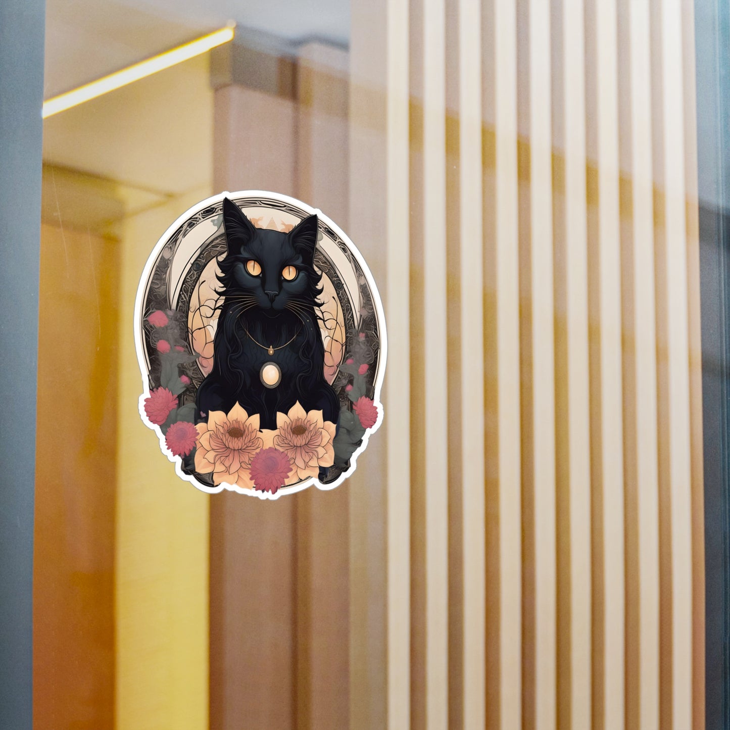 Black Cat Spirit Animal Sticker - Black Cat Sticker