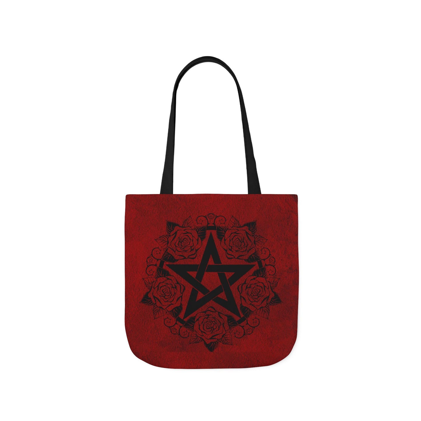 Red and Black Pentagram Tote Bag - Witch Bag - Witchy Bag - Witchcraft - Wicca