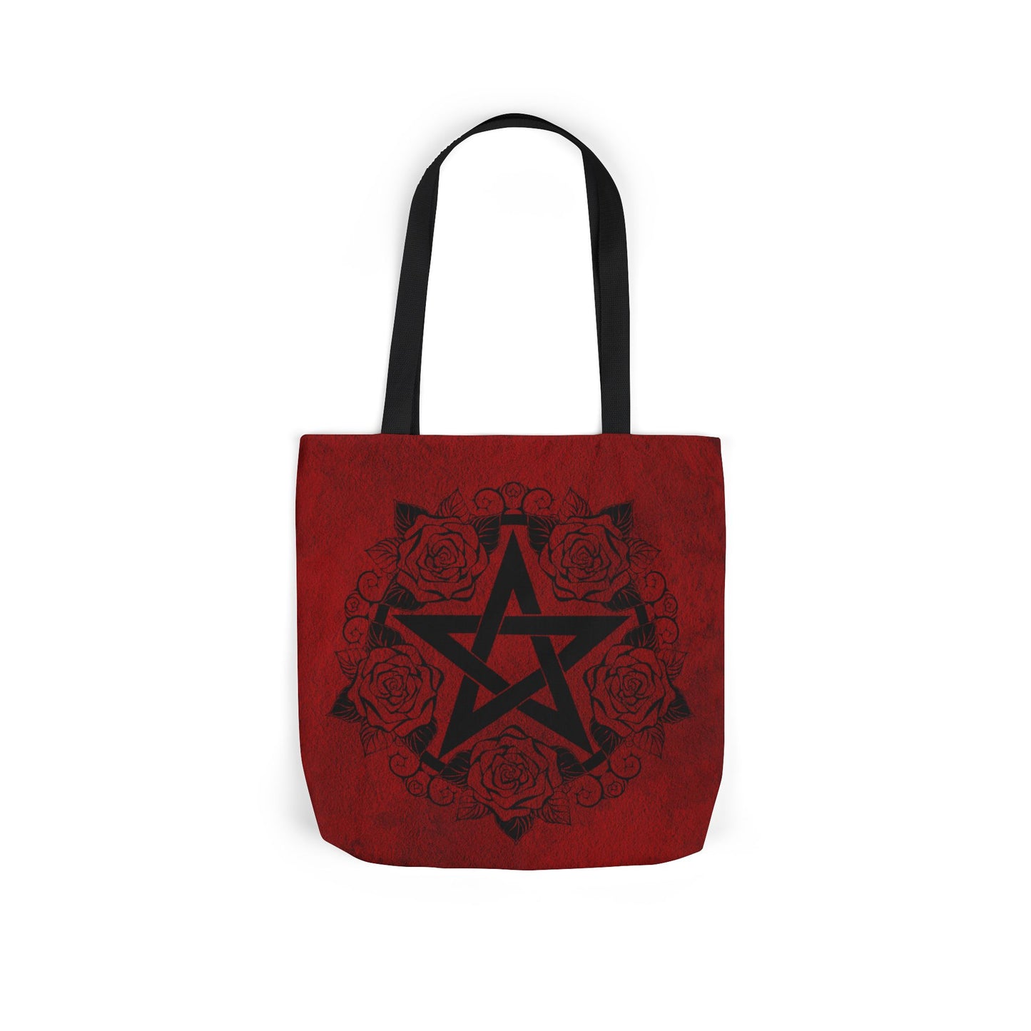 Red and Black Pentagram Tote Bag - Witch Bag - Witchy Bag - Witchcraft - Wicca