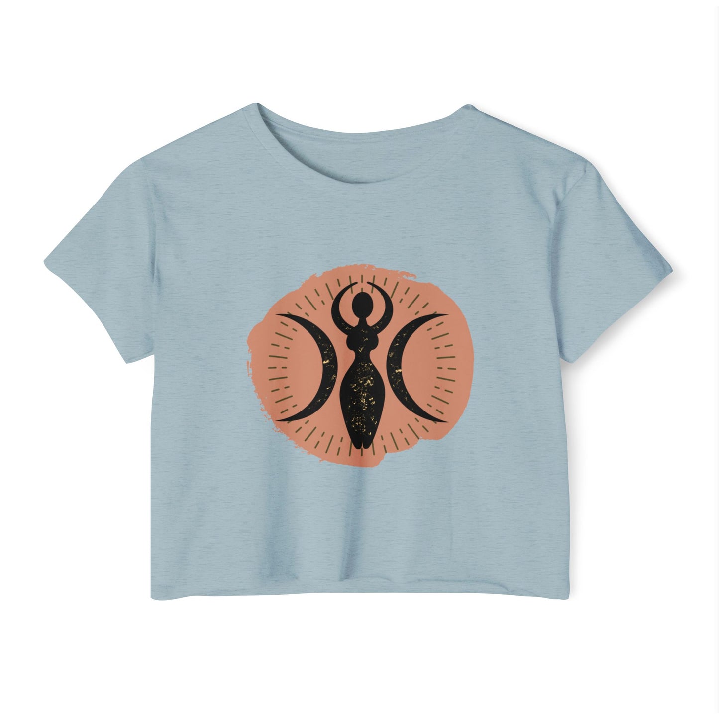 Triple Goddess Wicca Crop Top - witchy - witchy crop - Festival Crop Top - Pagan Crop Top - Witchy Crop Top