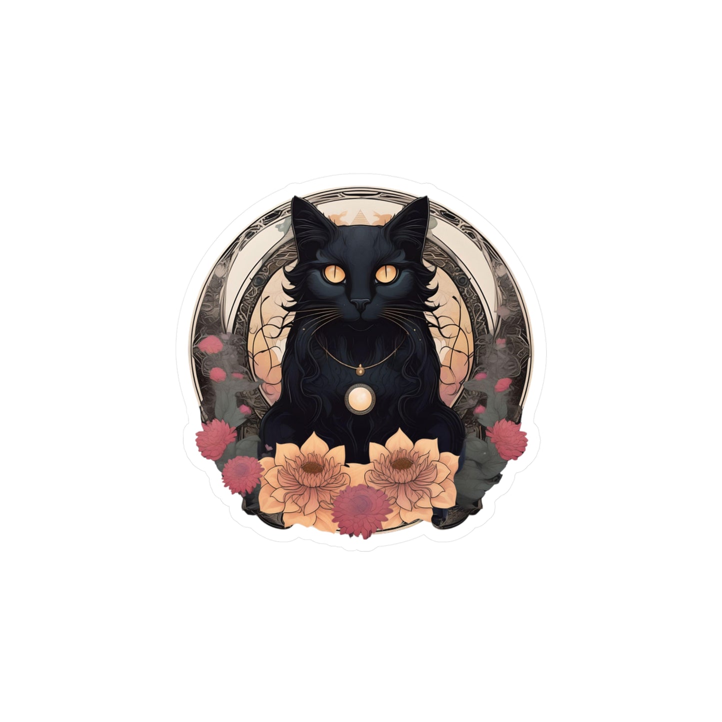 Black Cat Spirit Animal Sticker - Black Cat Sticker