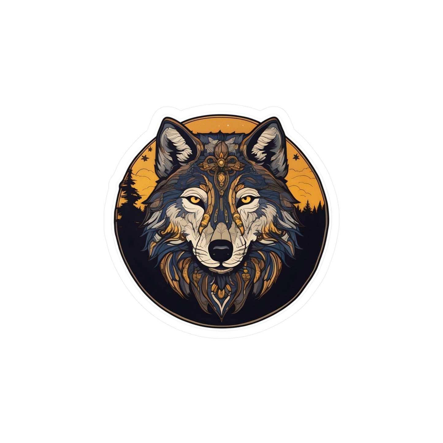 Spirit Animal Wolf Sticker