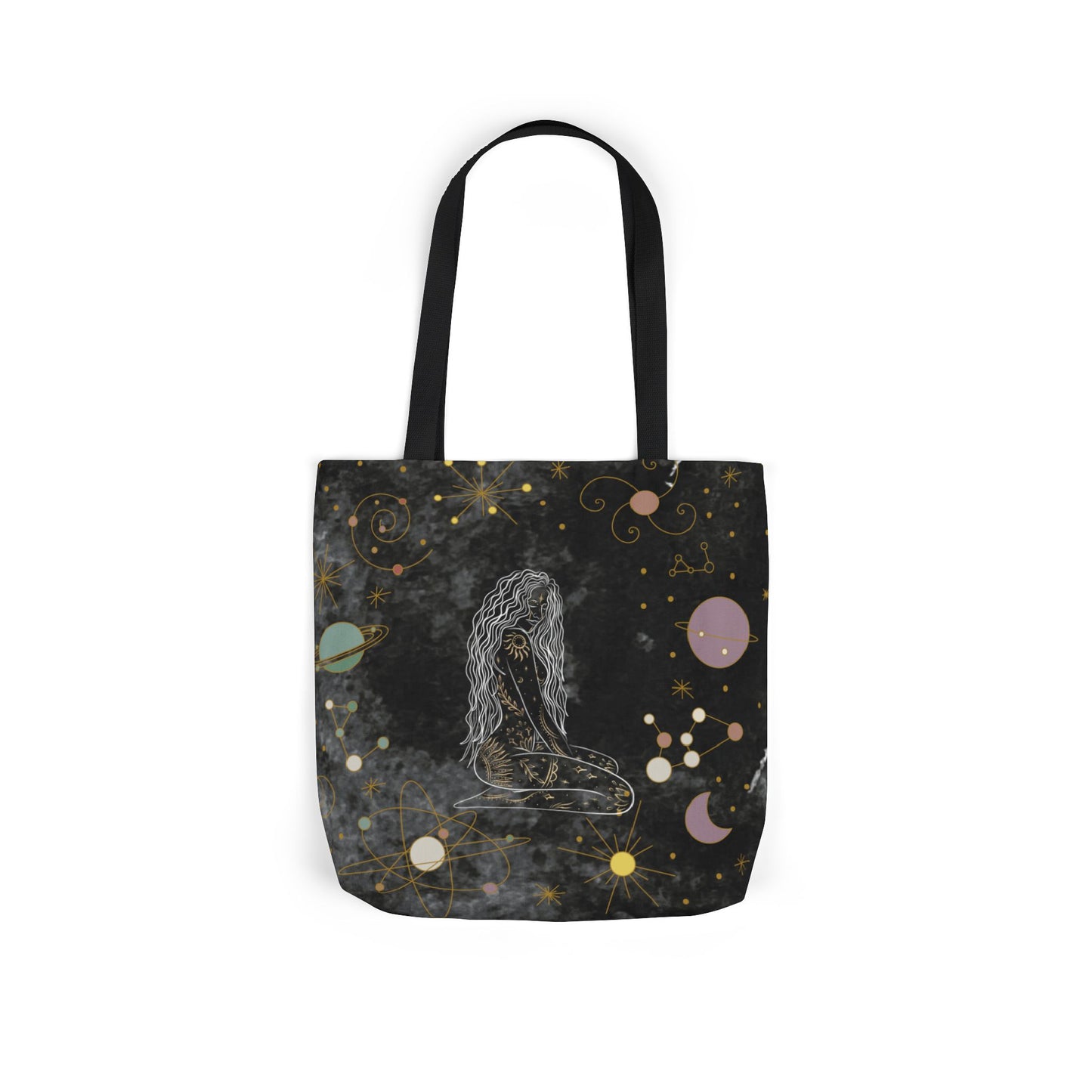 Mystical Witch Tote Bag - Witchy Stars