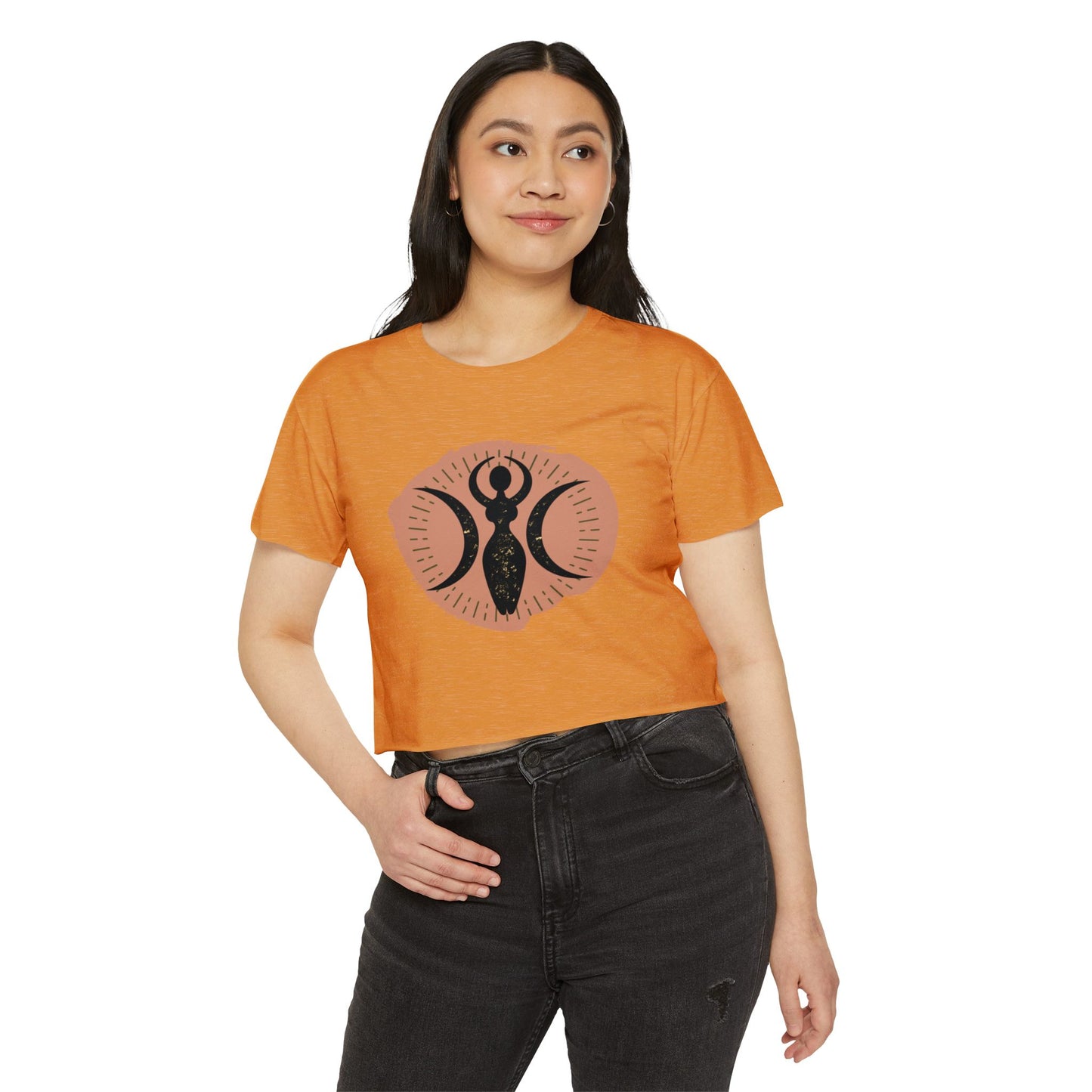 Triple Goddess Wicca Crop Top - witchy - witchy crop - Festival Crop Top - Pagan Crop Top - Witchy Crop Top