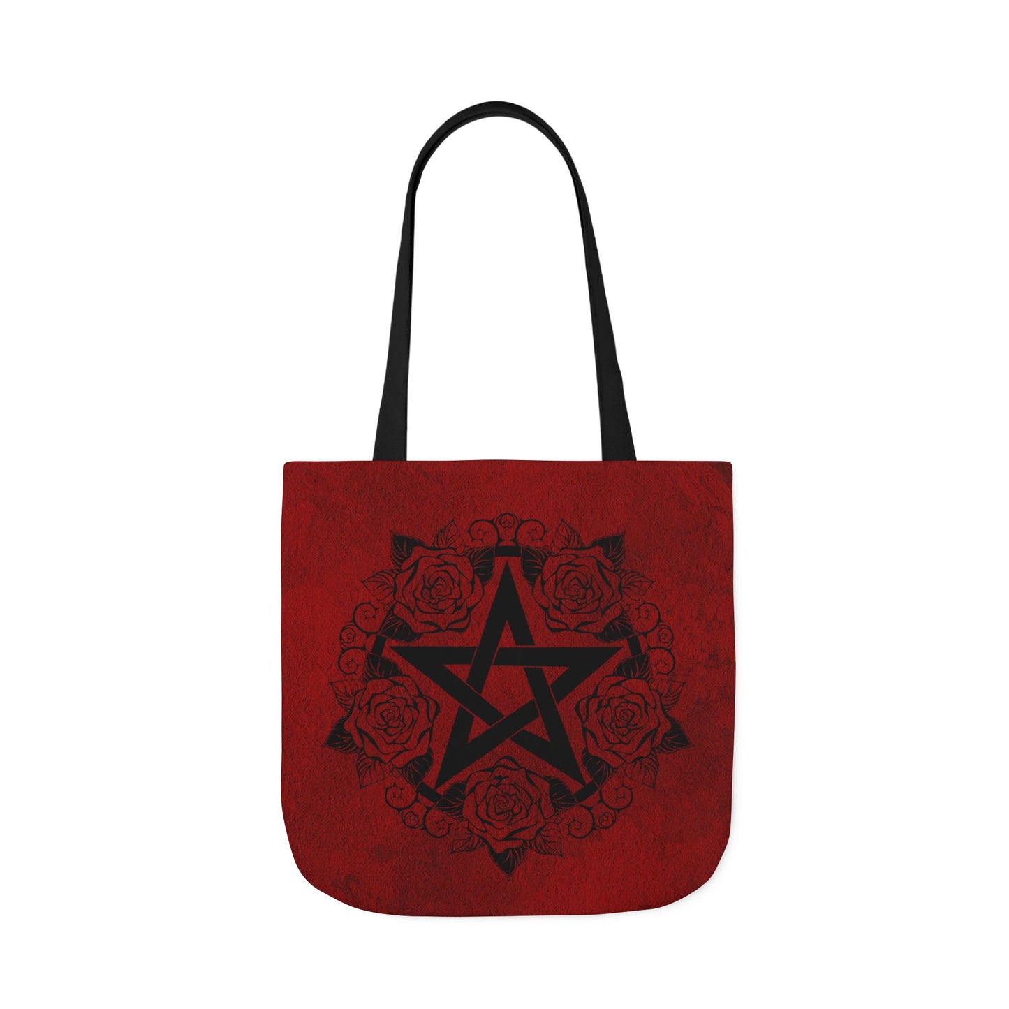 Red and Black Pentagram Tote Bag - Witch Bag - Witchy Bag - Witchcraft - Wicca