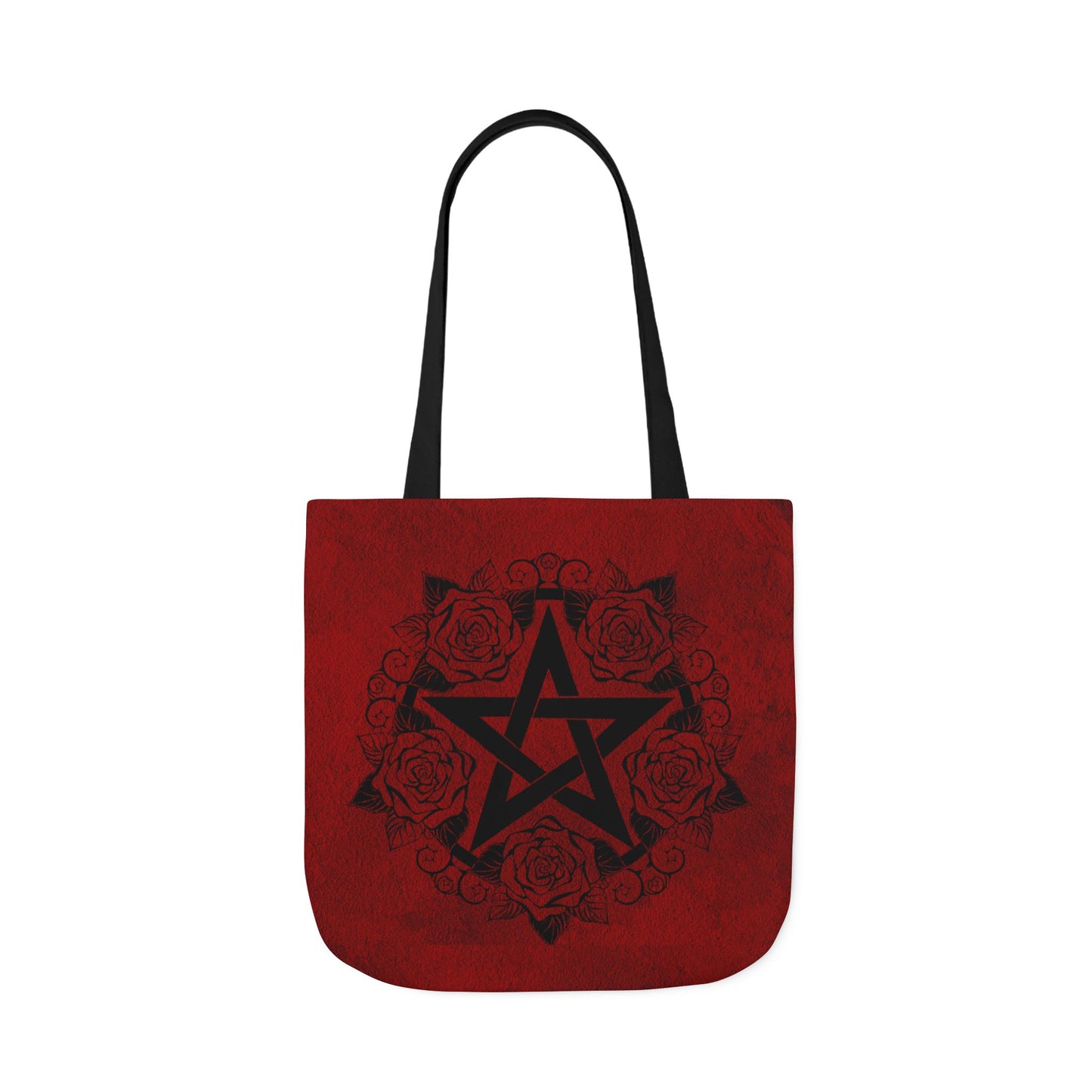 Red and Black Pentagram Tote Bag - Witch Bag - Witchy Bag - Witchcraft - Wicca