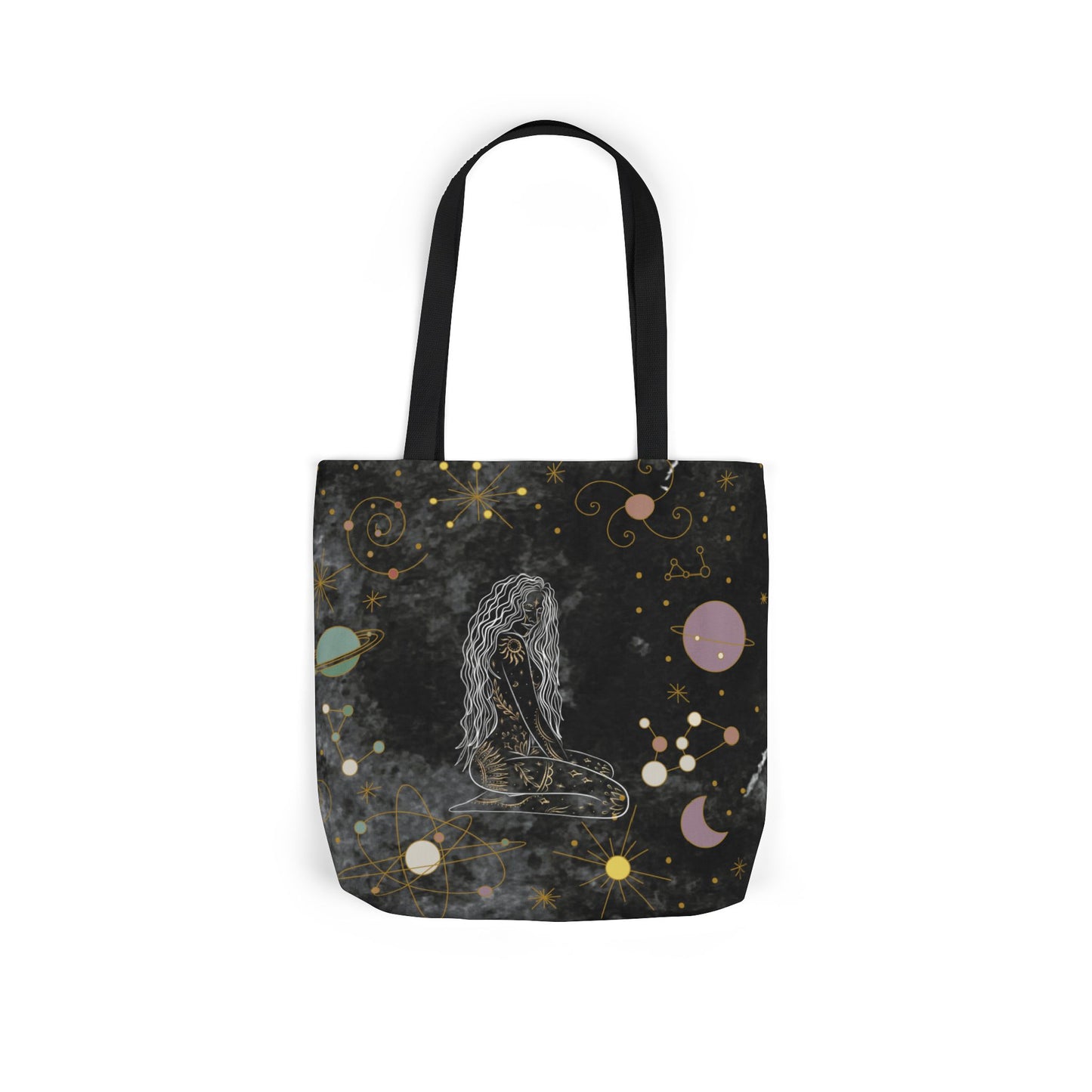 Mystical Witch Tote Bag - Witchy Stars