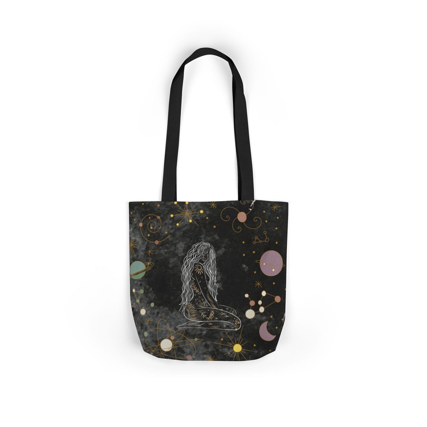 Mystical Witch Tote Bag - Witchy Stars