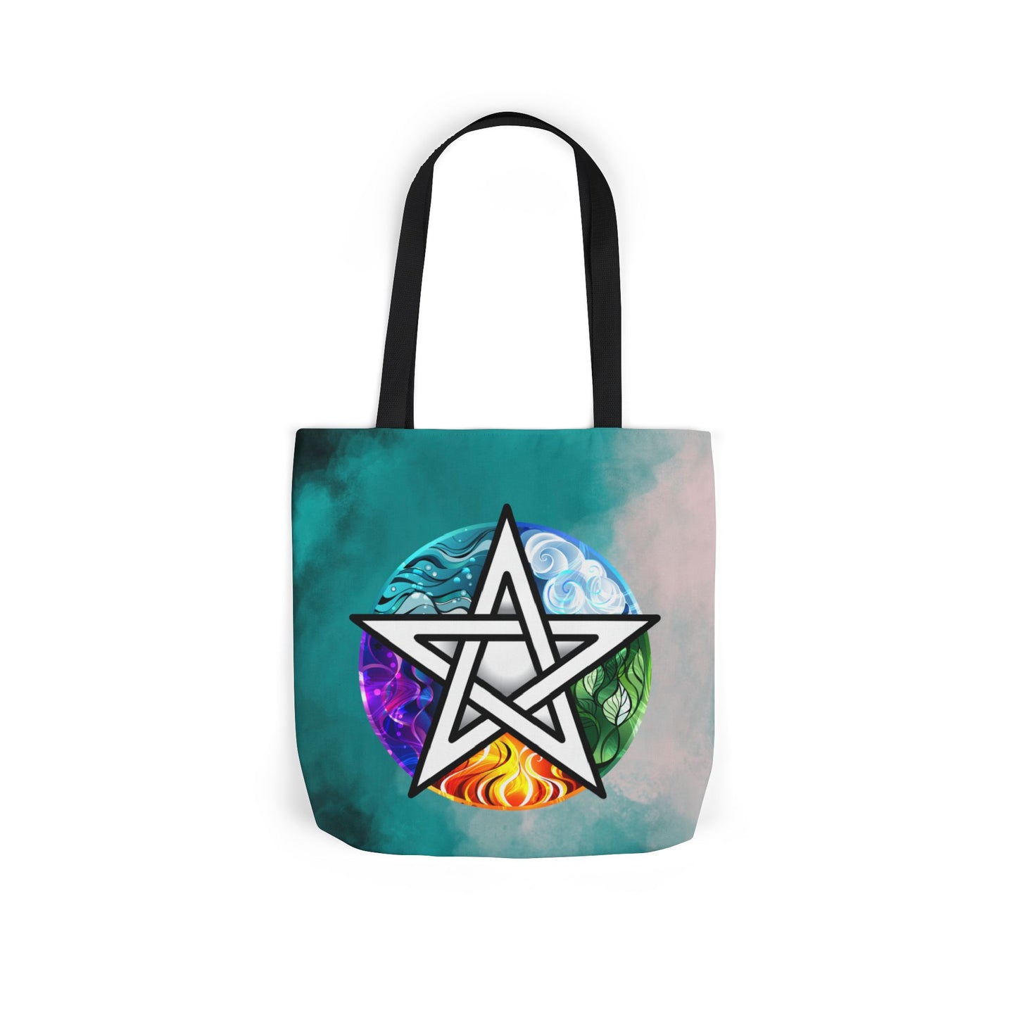 Elemental Pentagram Tote Bag - Witch Bag - Witchy Bag - Witchcraft - Wicca