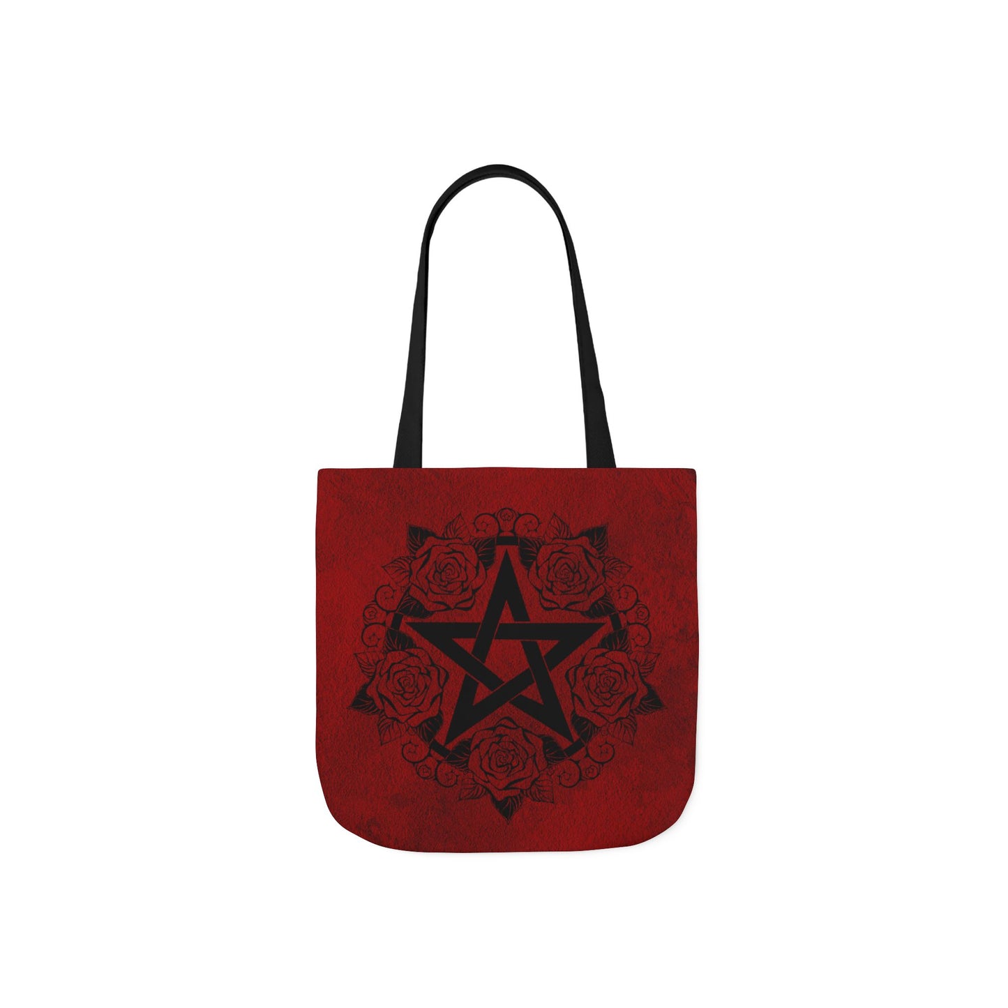 Red and Black Pentagram Tote Bag - Witch Bag - Witchy Bag - Witchcraft - Wicca