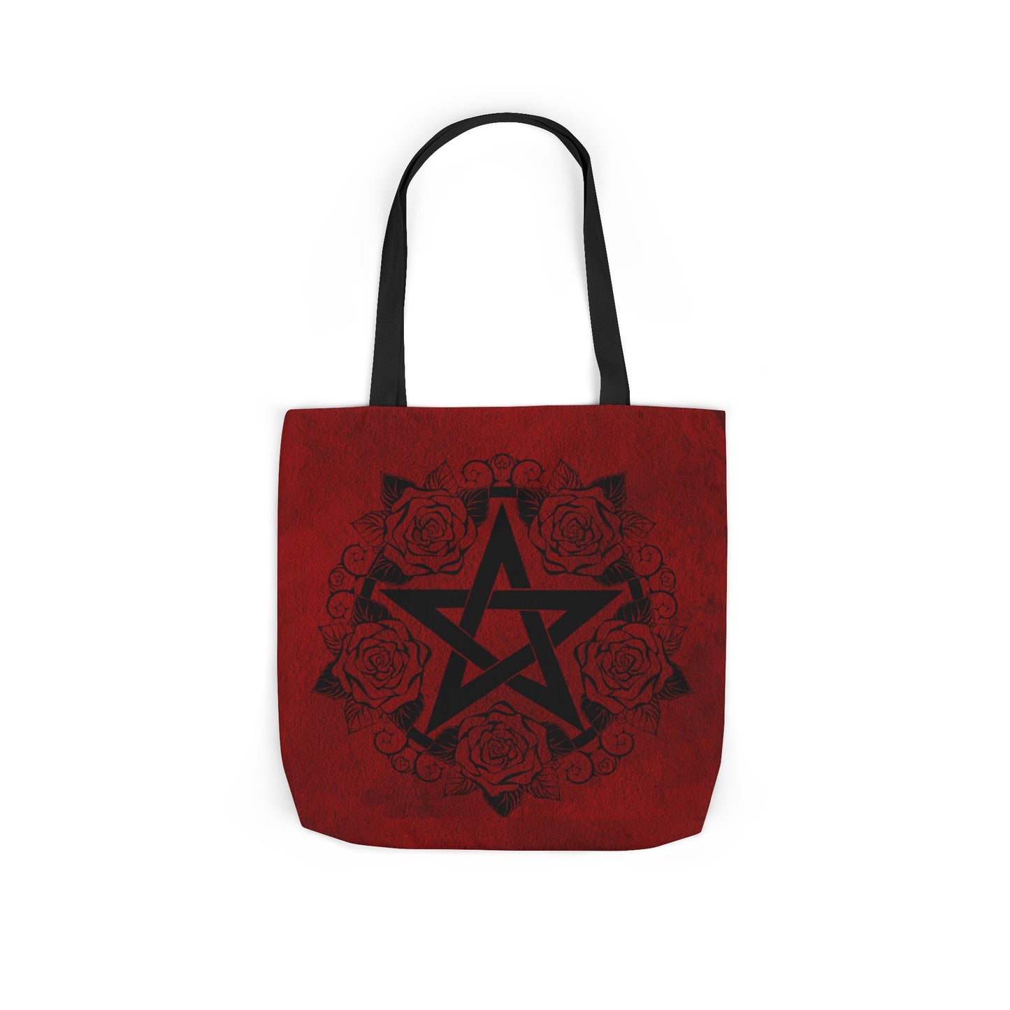 Red and Black Pentagram Tote Bag - Witch Bag - Witchy Bag - Witchcraft - Wicca