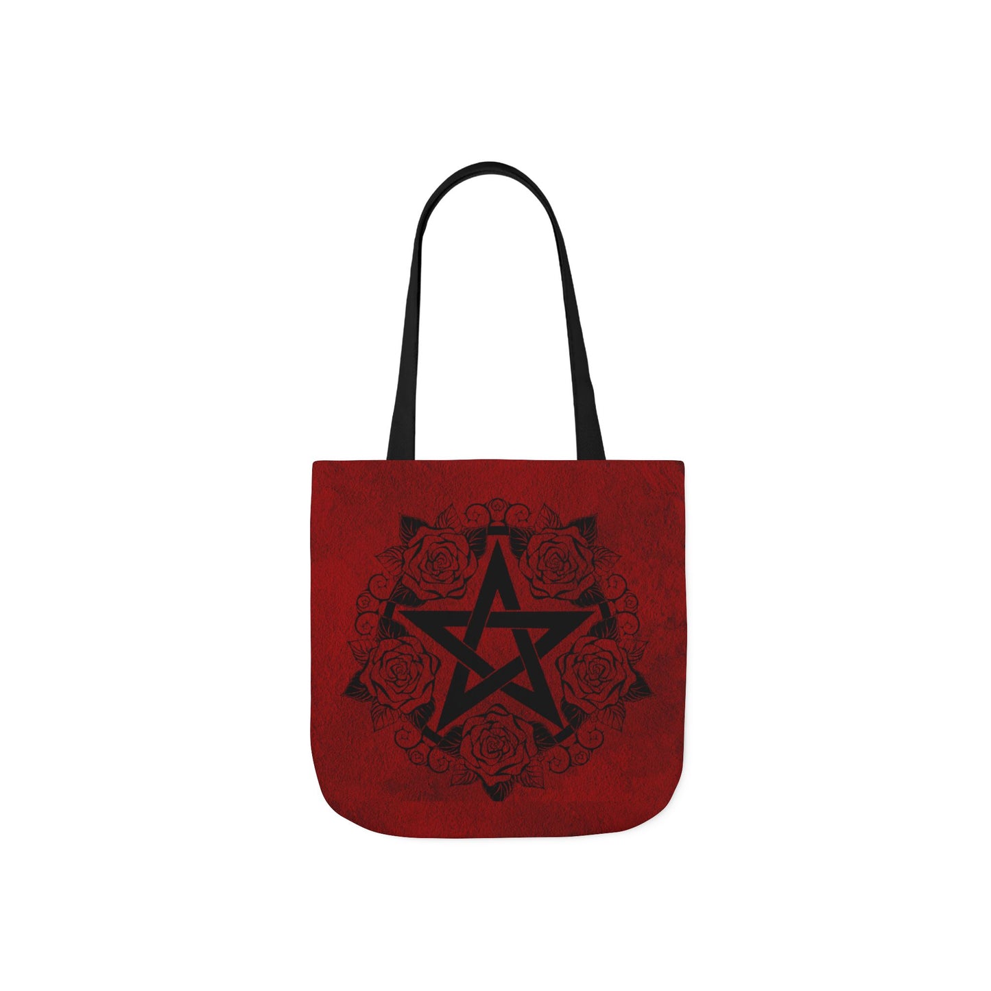 Red and Black Pentagram Tote Bag - Witch Bag - Witchy Bag - Witchcraft - Wicca