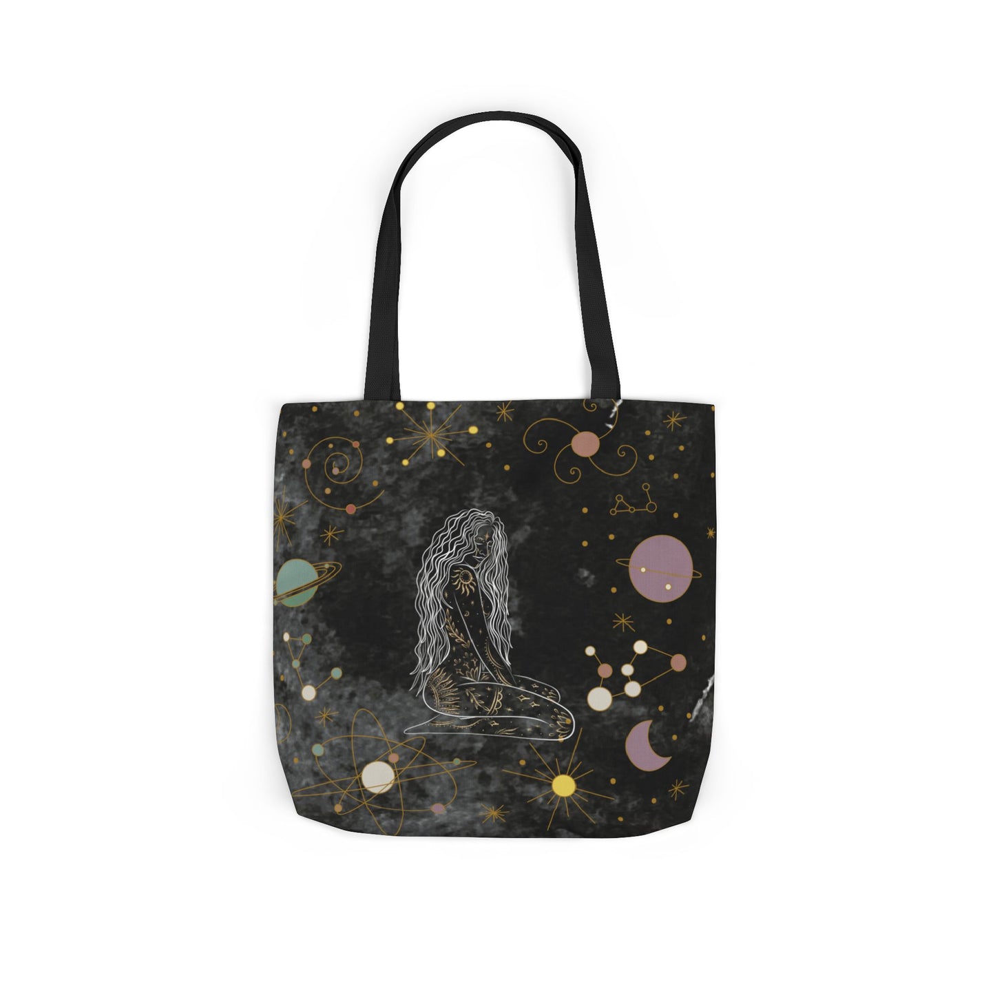Mystical Witch Tote Bag - Witchy Stars
