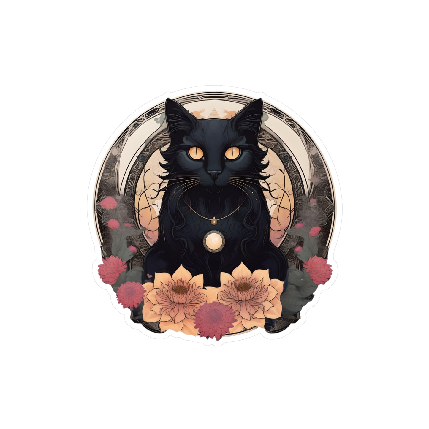 Black Cat Spirit Animal Sticker - Black Cat Sticker