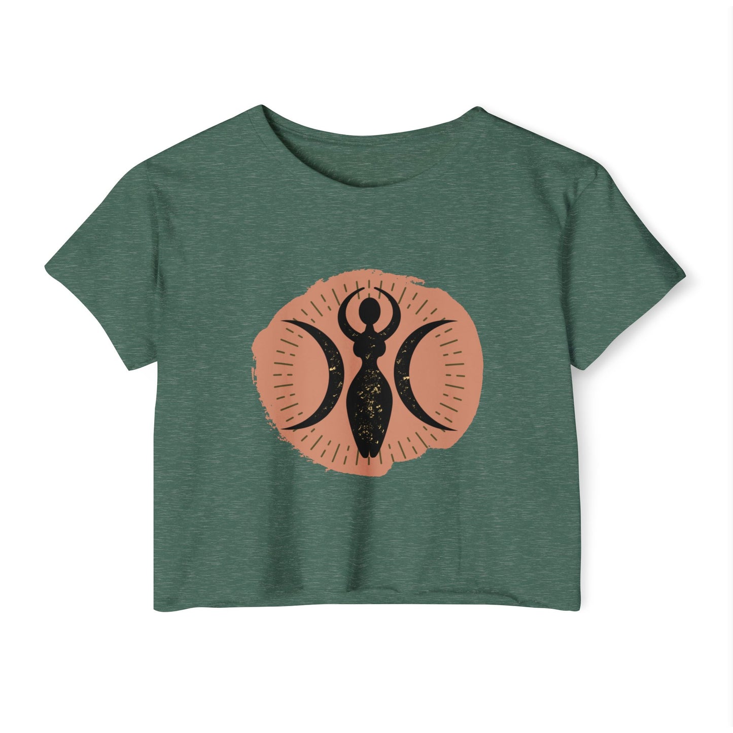 Triple Goddess Wicca Crop Top - witchy - witchy crop - Festival Crop Top - Pagan Crop Top - Witchy Crop Top