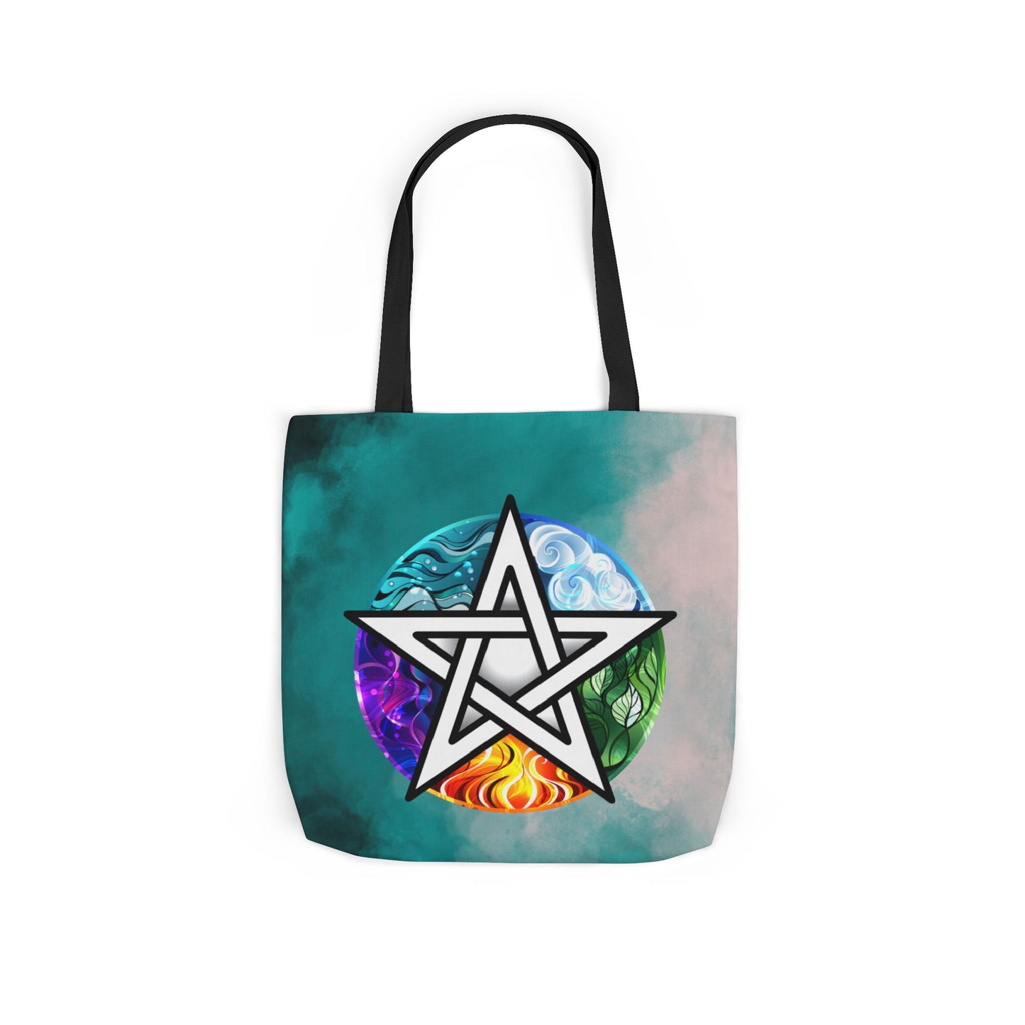 Elemental Pentagram Tote Bag - Witch Bag - Witchy Bag - Witchcraft - Wicca