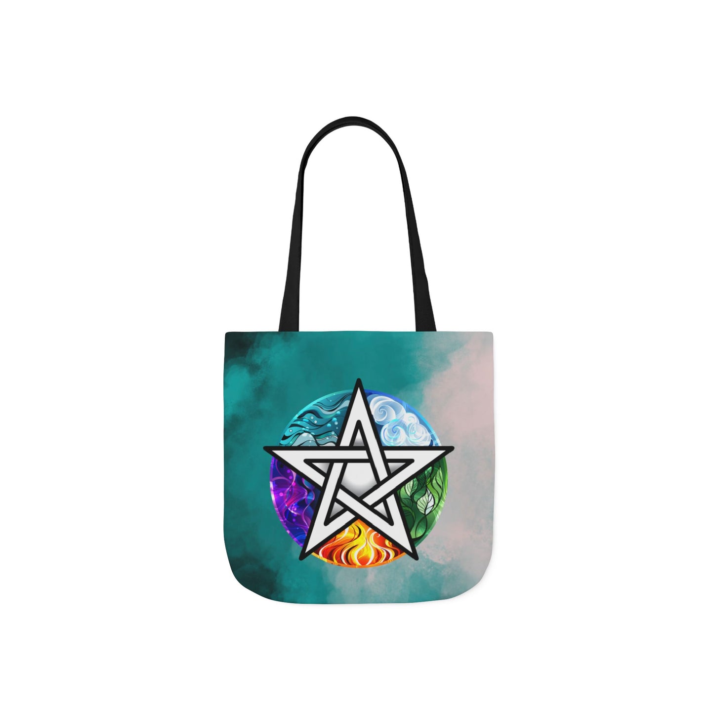 Elemental Pentagram Tote Bag - Witch Bag - Witchy Bag - Witchcraft - Wicca