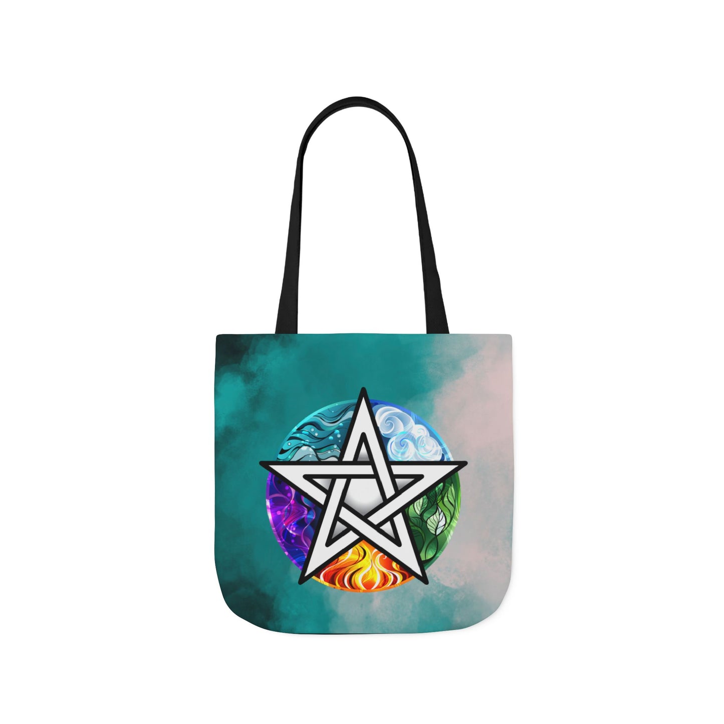 Elemental Pentagram Tote Bag - Witch Bag - Witchy Bag - Witchcraft - Wicca