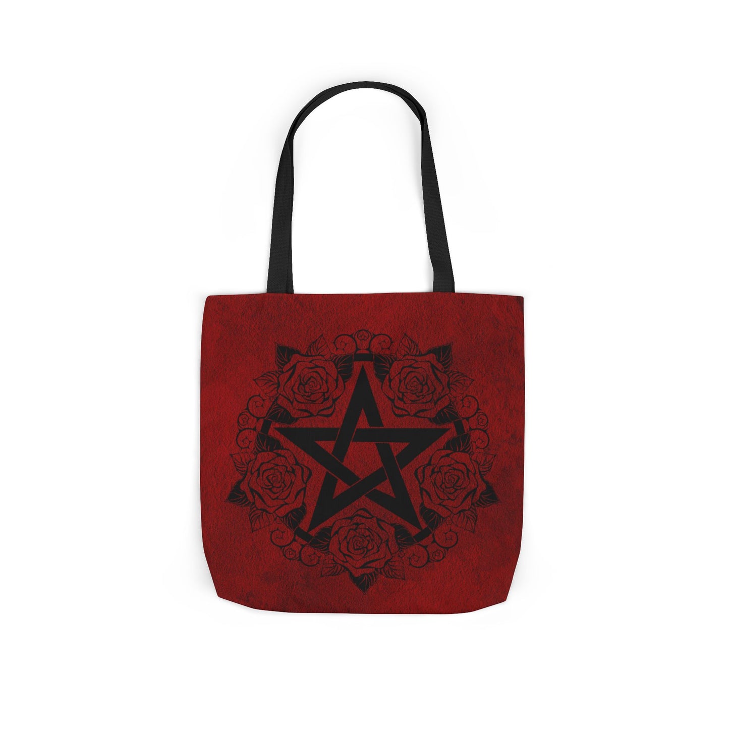Red and Black Pentagram Tote Bag - Witch Bag - Witchy Bag - Witchcraft - Wicca