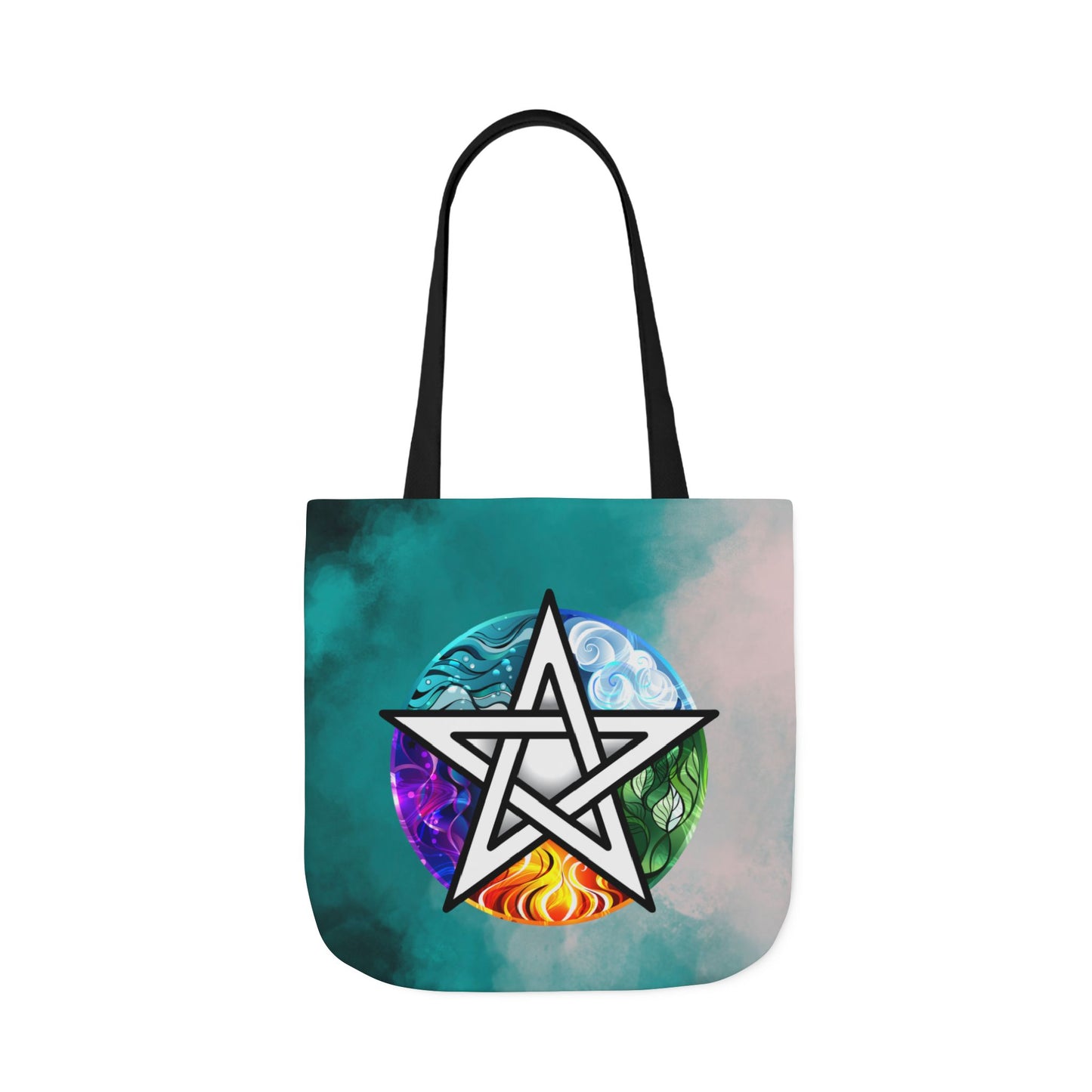 Elemental Pentagram Tote Bag - Witch Bag - Witchy Bag - Witchcraft - Wicca