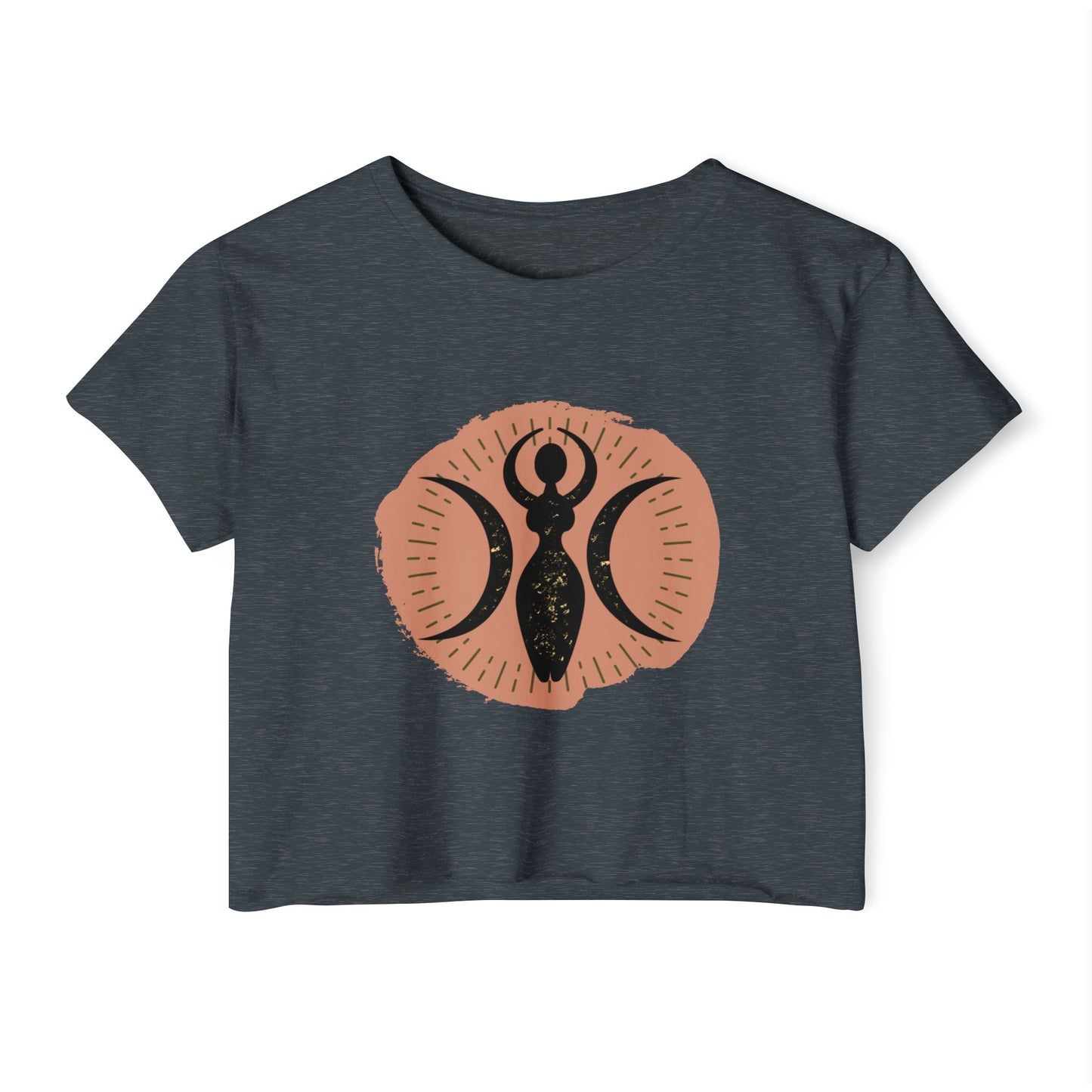 Triple Goddess Wicca Crop Top - witchy - witchy crop - Festival Crop Top - Pagan Crop Top - Witchy Crop Top